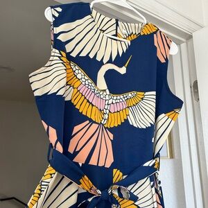 Bird Print Jumpsuit - W XL